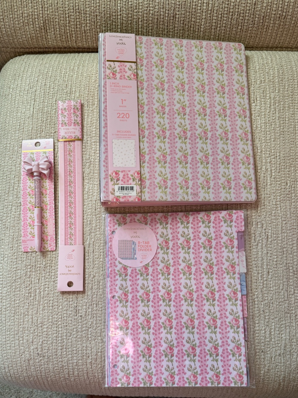 Love Shack Fancy x Target Collab bundle strawberry macaroon signature print